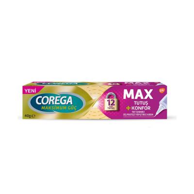 Corega MAX Denture Adhesive Cream for Secure Fit and Comfort - 40g - image 2