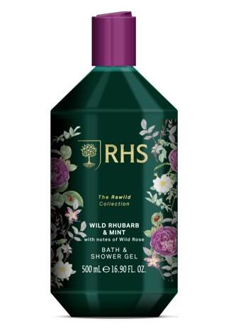 Rhs The Rewild Wild Rhubarb &amp; Mint Shower Gel 500 ml