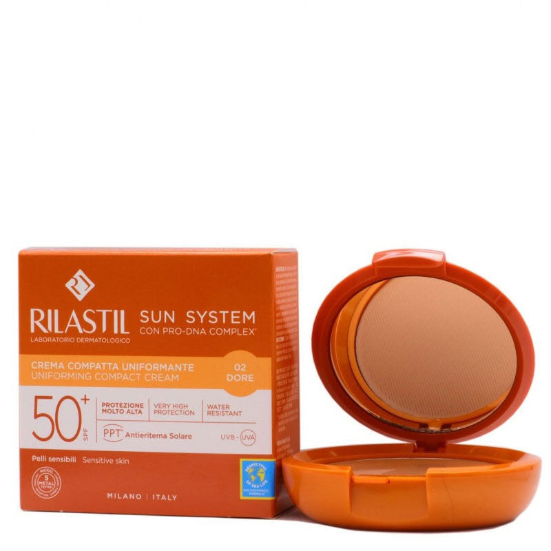 Rilastil Sun System SPF50+ Uniforming Compact Cream 10 g - 02 Dore