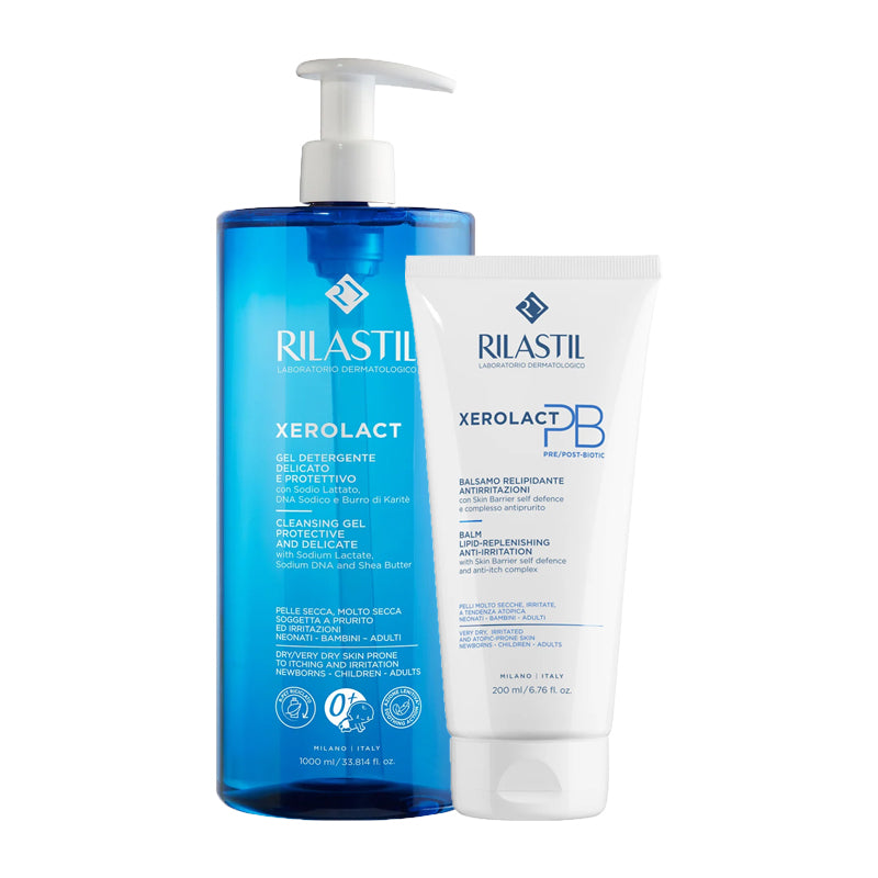 Rilastil Xerolact Sensitive Skin Set for Dry Skin 1000ml + 200ml