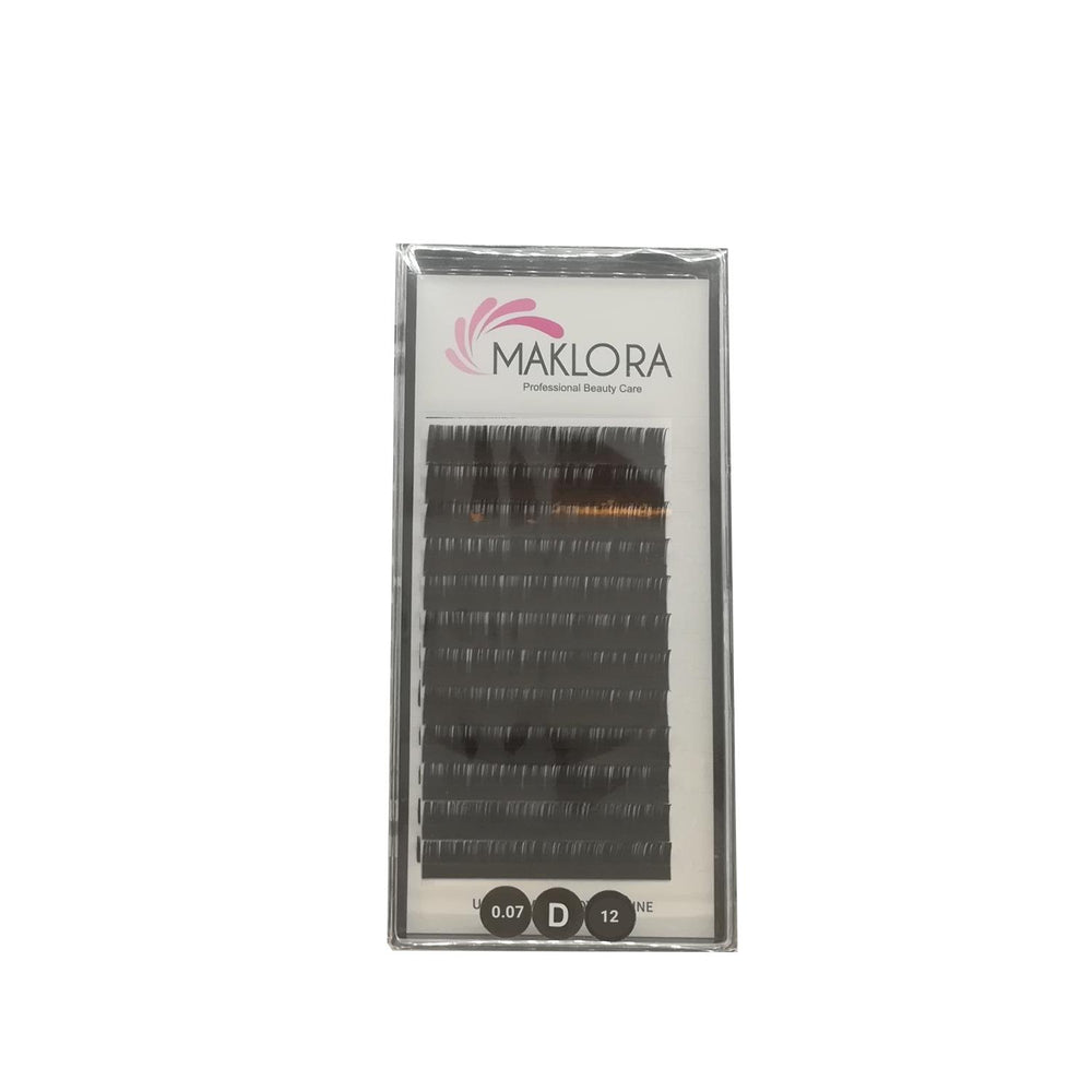 Maklora Eyelash Extensions Volume Silk D Curl 0.07 Thickness 12mm Length - Luxurious Volume Lashes Maklora Volume Silk Eyelash Extensions - Luxurious Lashes Eyelash Extensions, Volume Eyelash Extensions, Silk Eyelash Extensions, D Curl Eyelashes, 12mm Eyelash Extensions, Cosmetic Enhancements, Beauty Products, Luxury Lashes, Volume Lashes, Silk Lashes
