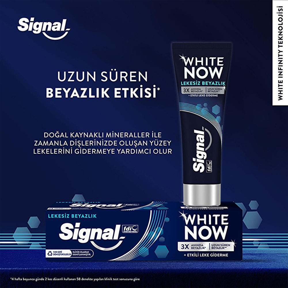 Signal White Now Whitening Toothpaste - Instant 3x Whitening, Stain Removal - 2.54 fl oz - view 2