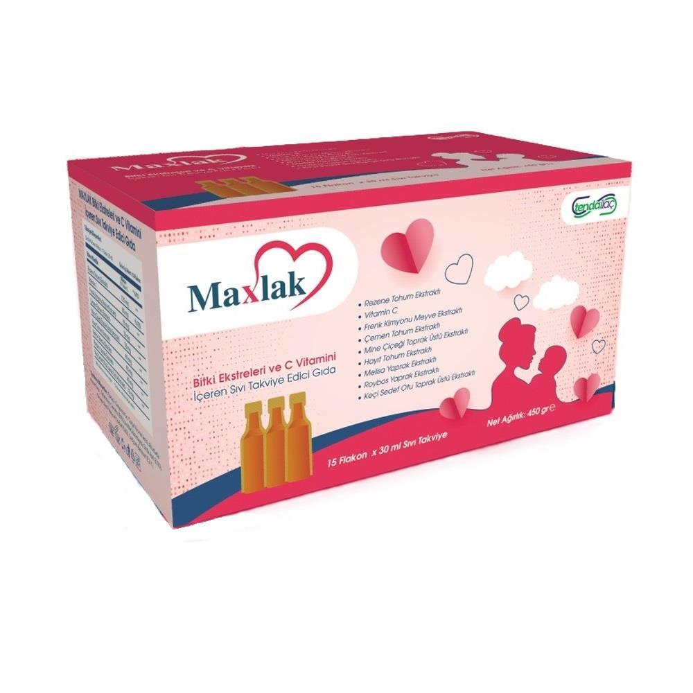Maxlak Herbal Extracts &amp; Vitamin C Daily Supplement 15 Vials