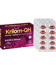 Krilom QH Krill Oil 30 Softgels - Omega-3, EPA, DHA, Phospholipids, Astaxanthin, & Ubiquinol - Heart & Brain Health Antioxidant Supplement Krilom QH Krill Oil: Omega-3, EPA, DHA Supplement Krill Oil, Omega 3 supplement, Phospholipids, EPA DHA, Astaxanthin, Ubiquinol, Krill Oil capsules, Heart health supplement, Brain health supplement, Antioxidant supplement, Omega-3, EPA, DHA, phospholipids, astaxanthin, ubiquinol, heart health, brain health, antioxidant, dietary supplement, krill oil softgels, healthy lif
