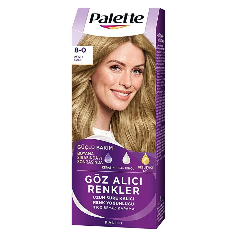 Palette Glamorous Colors Hair Dye 8-0 Dark Blonde