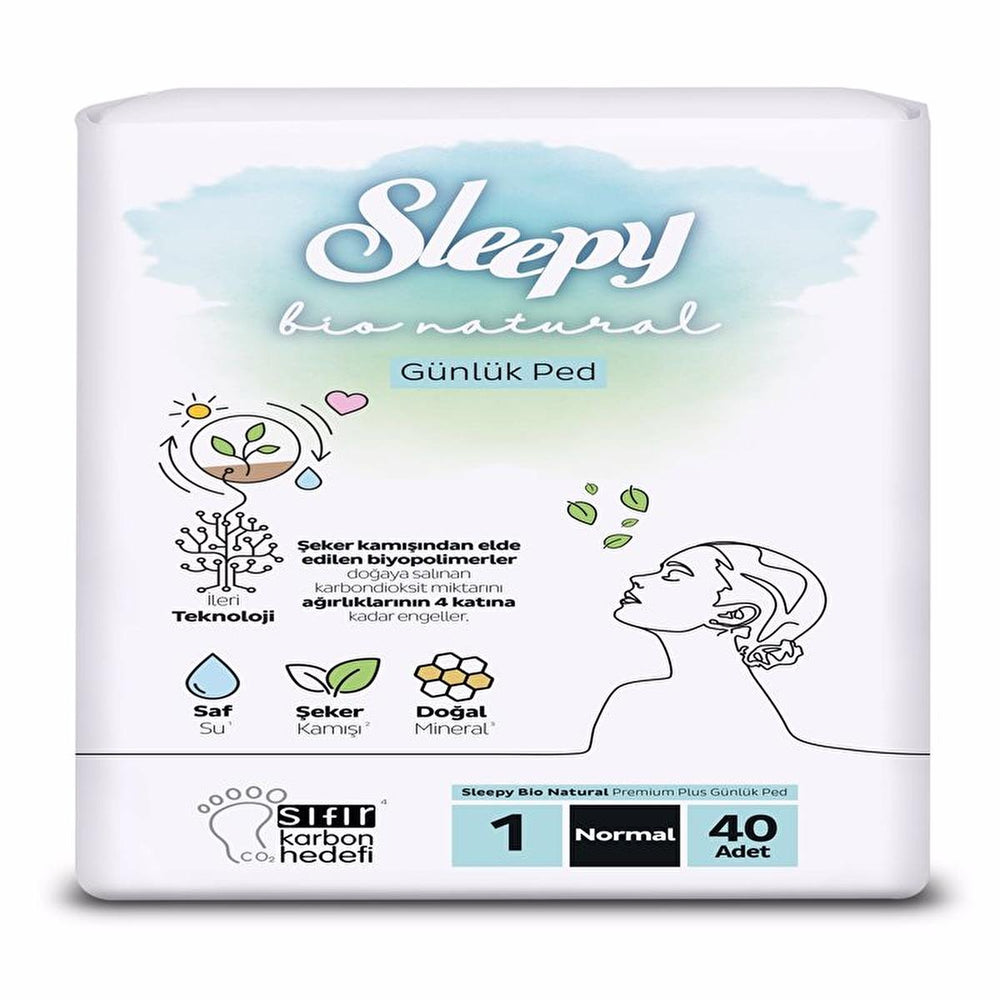 Sleepy Bio Eco-Friendly Diapers, Biodegradable & Chemical-Free, 40 Count - Sustainable Diapering Solutions for - Baby Care