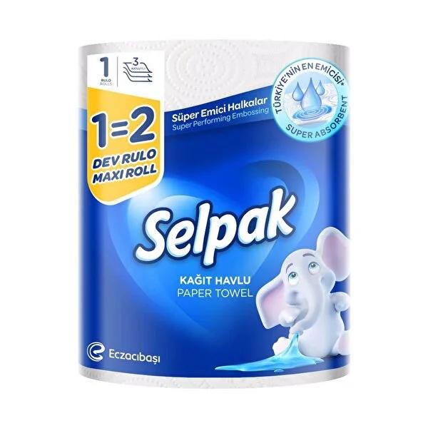 Selpak Durable Paper Towel Roll - 2 Layers, Super Absorbent, Multi-Purpose Cleaning Solution for Home & Office Selpak Paper Towel Roll - Durable & Absorbent paper towel, absorbent cleaning product, multi-purpose cleaning roll, durable paper product, household cleaning supply, office cleaning supply, cleaning essentials, paper products, cleaning rolls, absorbent paper