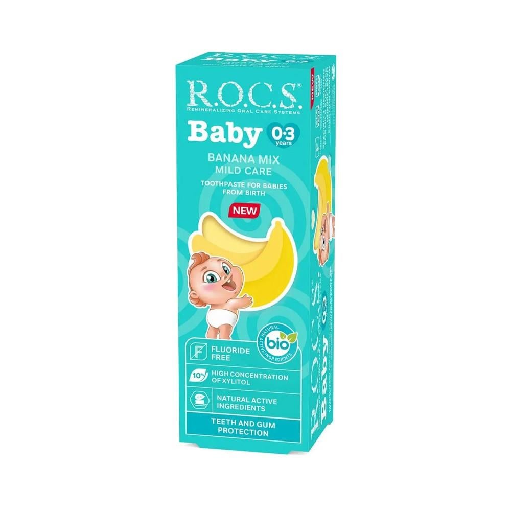 ROCS Baby 0-3 Years Toothpaste 45 gr / Banana Puree