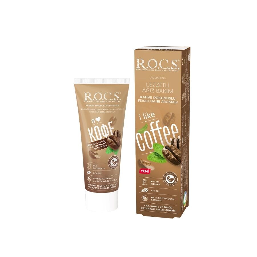 Rocs i Like Coffee Stain Removal Toothpaste 74g