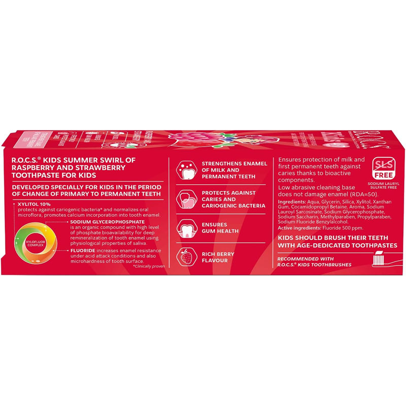 Rocs Kids Fruit Toothpaste for Ages 4-7 35ml