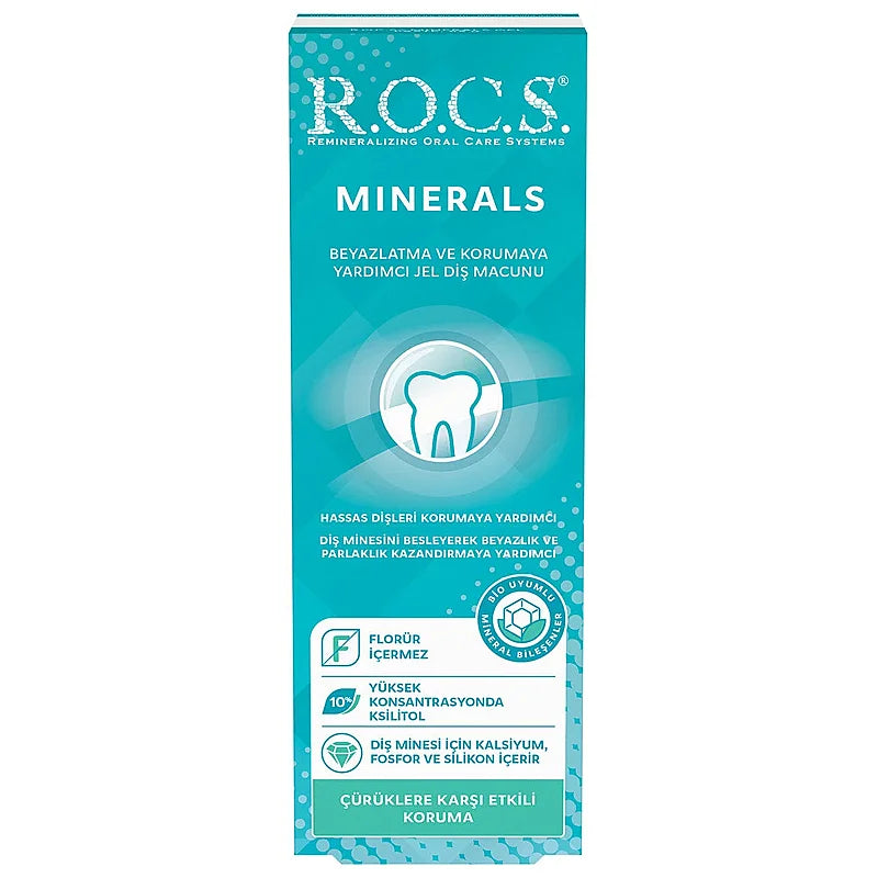 Rocs Minerals Gel Toothpaste for Enamel Strengthening 45g
