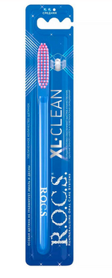 Rocs XL Clean Medium Toothbrush for Deep Cleaning 1 Count