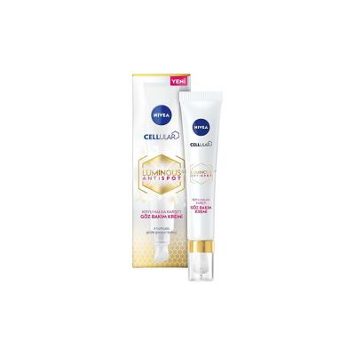 Nivea Cellular Luminous630 Anti-Spot Eye Cream - Dark Circle & Puffiness Reduction, Anti-Aging & Moisturizing for Sensitive Skin Nivea Eye Cream for Dark Circles & Puffiness - Anti-Aging & Moisturizing Eye Cream, Anti-aging Eye Cream, Dark Circle Reduction, Puffiness Reduction, Moisturizing Eye Care, Sensitive Skin Care, Nivea, Cellular Luminous630, Anti-Spot, Eye Care, Skincare, Anti-Aging, Moisturizing, Gentle Formula, Cooling Effect, Refreshing, Applicator, Cosmetic, Beauty, Dermatologically Tested