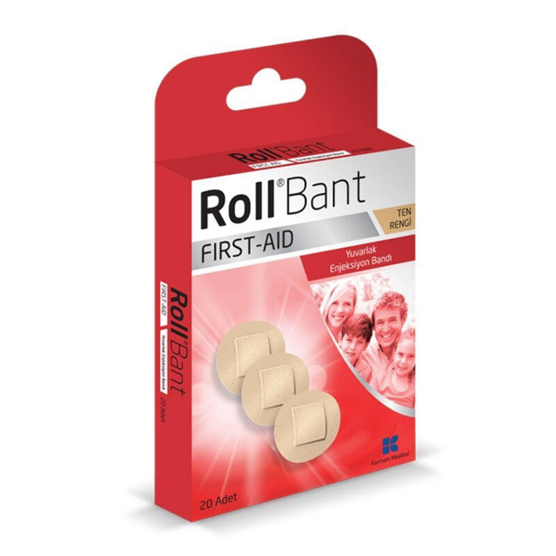 Roll Bant Round First Aid Bandages for Spot Protection 20 ct