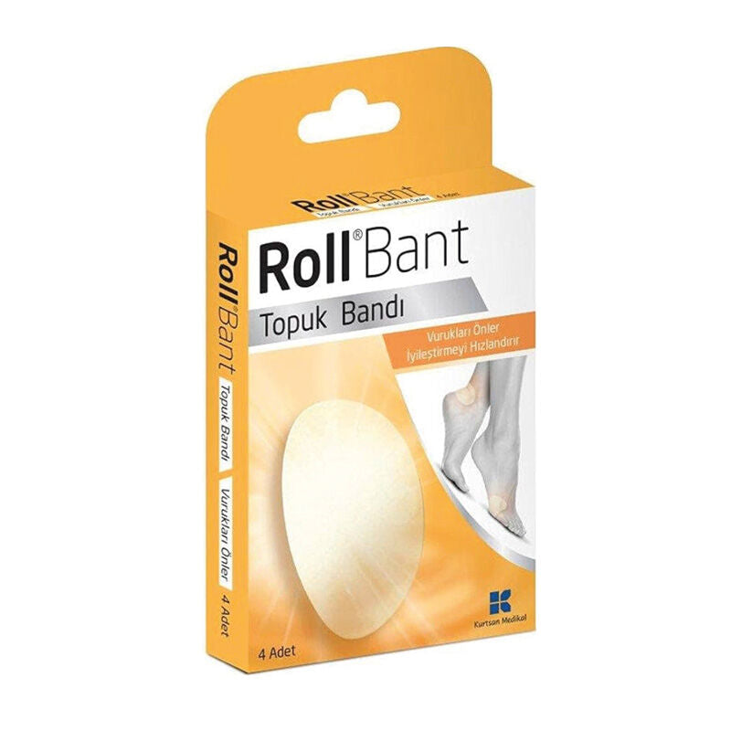 RollBant Heel Protection Bandages for Friction Shielding 4 Pack