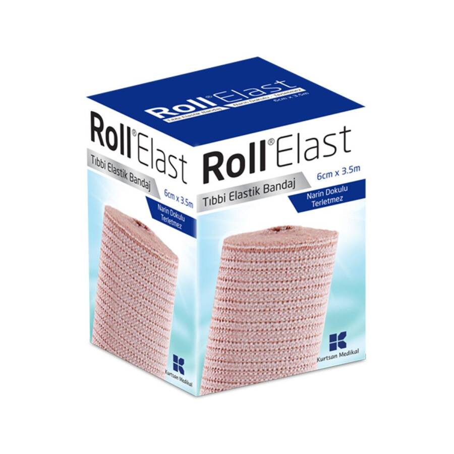 Roll Elastic Bandage Skin Tone 6cm x 3.5m