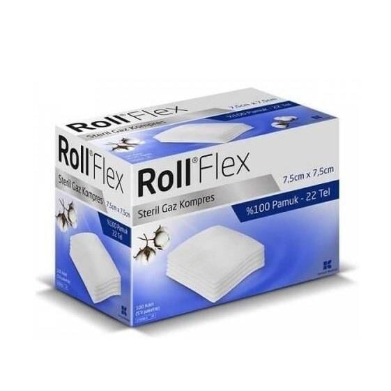 Roll Flex Gauze Compress Pads for Skin Protection 100 Count