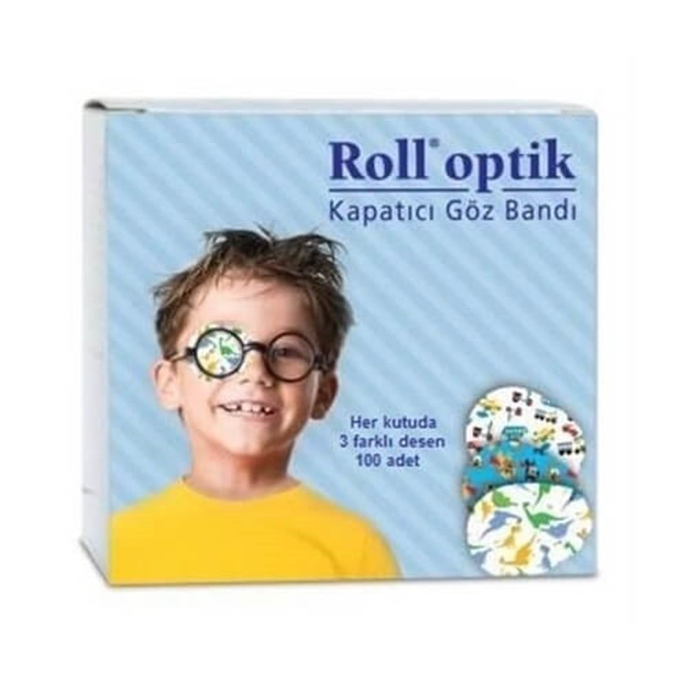 Roll Patterned Occlusion Eye Patches 100 Count - Hypoallergenic | Kid-Friendly