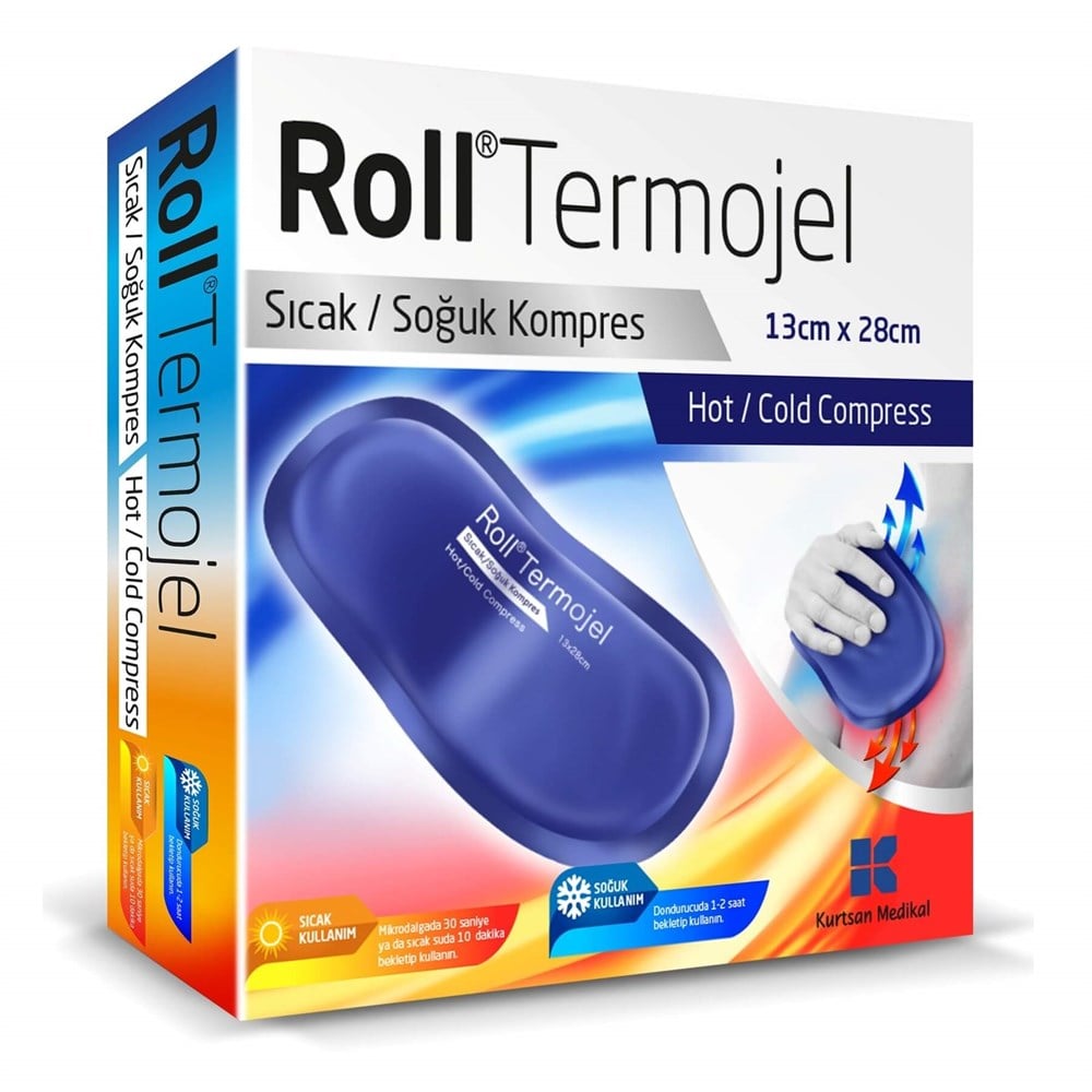 Roll Thermo Gel Hot/Cold Compress 5" x 11" | Reusable Relief