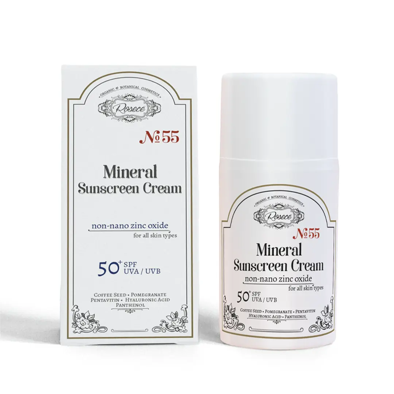 Rosece No55 Mineral Sunscreen Cream SPF 50 - 50 ml