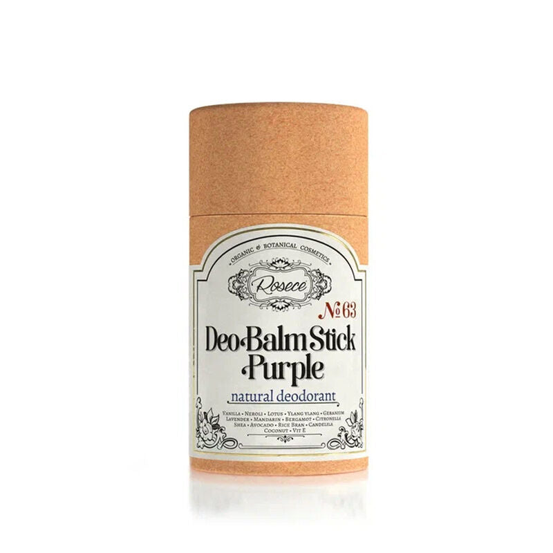 Rosece R63 Deo Balm Stick Purple 12 ml - 100% Natural Vegan Deodorant