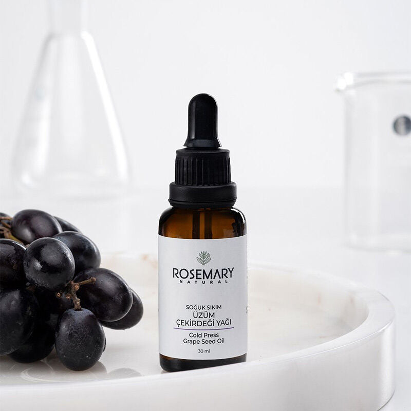 Rosemary Natural Cold Pressed Grape Seed Oil 30 ml