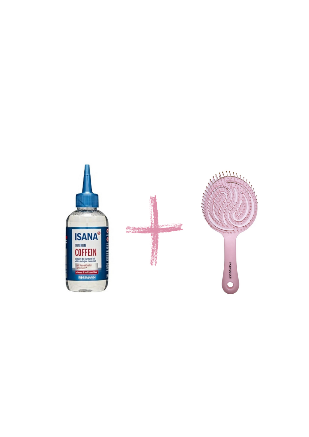 ISANA Anti-Spill Caffeine Tonic 150 Ml x Oval Hair Brush - Anti Spill Caffeine Tonic