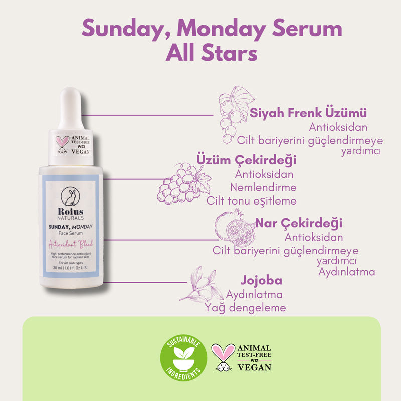 Roius Naturals Brightening Face Serum for Radiant Skin 30 ml