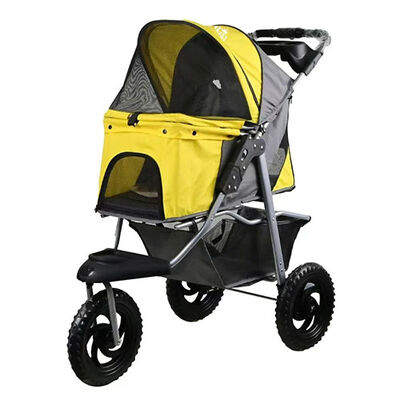 Royalist DTC-805 Double Decker Pet Stroller Dark Grey & Yellow 101cm