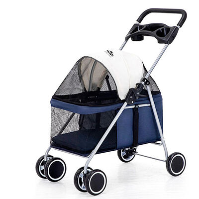 Royalist DTC-807 Foldable Pet Stroller for Cats and Dogs Blue 80x50x103cm