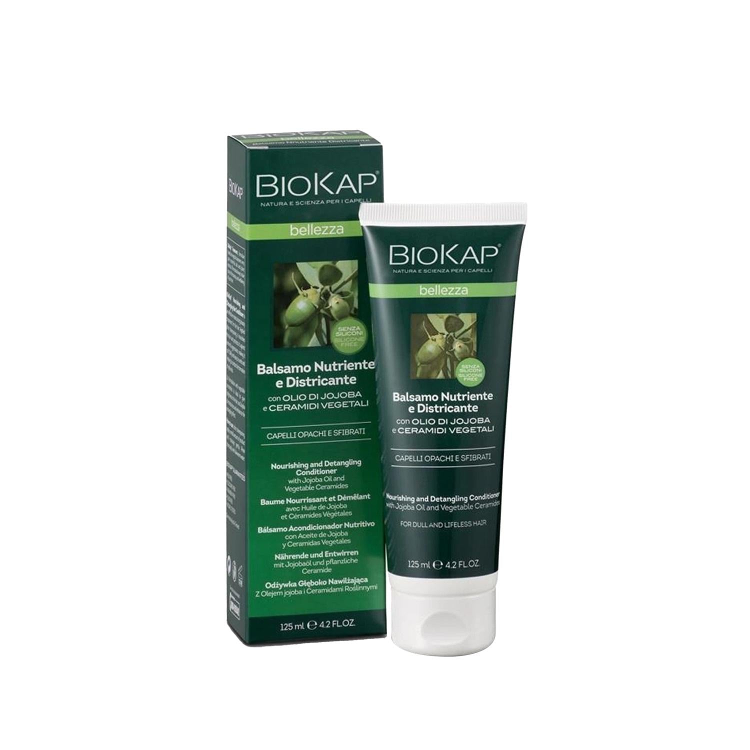 Biokap Nourishing & Detangling Hair Cream 125ml - Improves Hair Health & Shine Biokap Nourishing Hair Cream for Healthier Hair hair care product, nourishing hair cream, detangling hair cream, Biokap hair products, hair nourishment cream, hair health, hair shine, dry hair solution, damaged hair care, daily hair care, hair detangler, hair nourishment, Biokap, hair cream, hair care routine