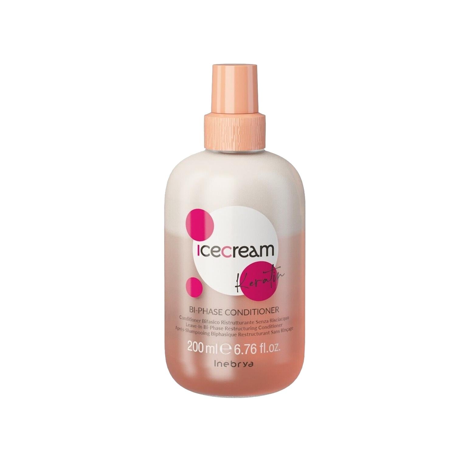 Inebrya Ice Cream Keratin Bi Phase Hair Cream - Nourishing Keratin Treatment for Damaged Hair, 6.76 fl oz IEmbrya Keratin Bi Phase Hair Cream - Nourishing Treatment Keratin hair cream, Bi-phase hair treatment, Hair nourishment, Hair care products, IEmbrya Ice Cream Keratin, Hair repair, Hair strengthening, Nourishing hair cream, Moisturizing hair treatment, Damaged hair care, Dry hair solution, Hair elasticity improvement, Hair shine enhancement