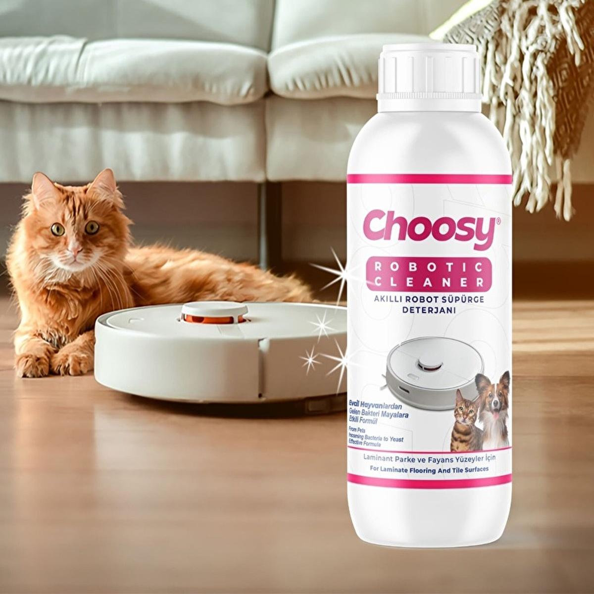 Choosy Robot Vacuum Cleaner Detergent: 1000ml Pet-Friendly, Yeast-Killing Robot Mop Cleaner & Pet Odor Eliminator Choosy Robot Vacuum Detergent: Pet Odor & Yeast Control robot vacuum cleaner detergent, pet-friendly cleaning solution, yeast-killing detergent, robot mop cleaner, pet odor eliminator, automatic vacuum cleaner solution, pet stain remover, robot vacuum cleaner fluid, robot vacuum cleaner, robot mop, detergent, pet cleaning, pet odor removal, yeast elimination, floor cleaning, automatic cleaning, 