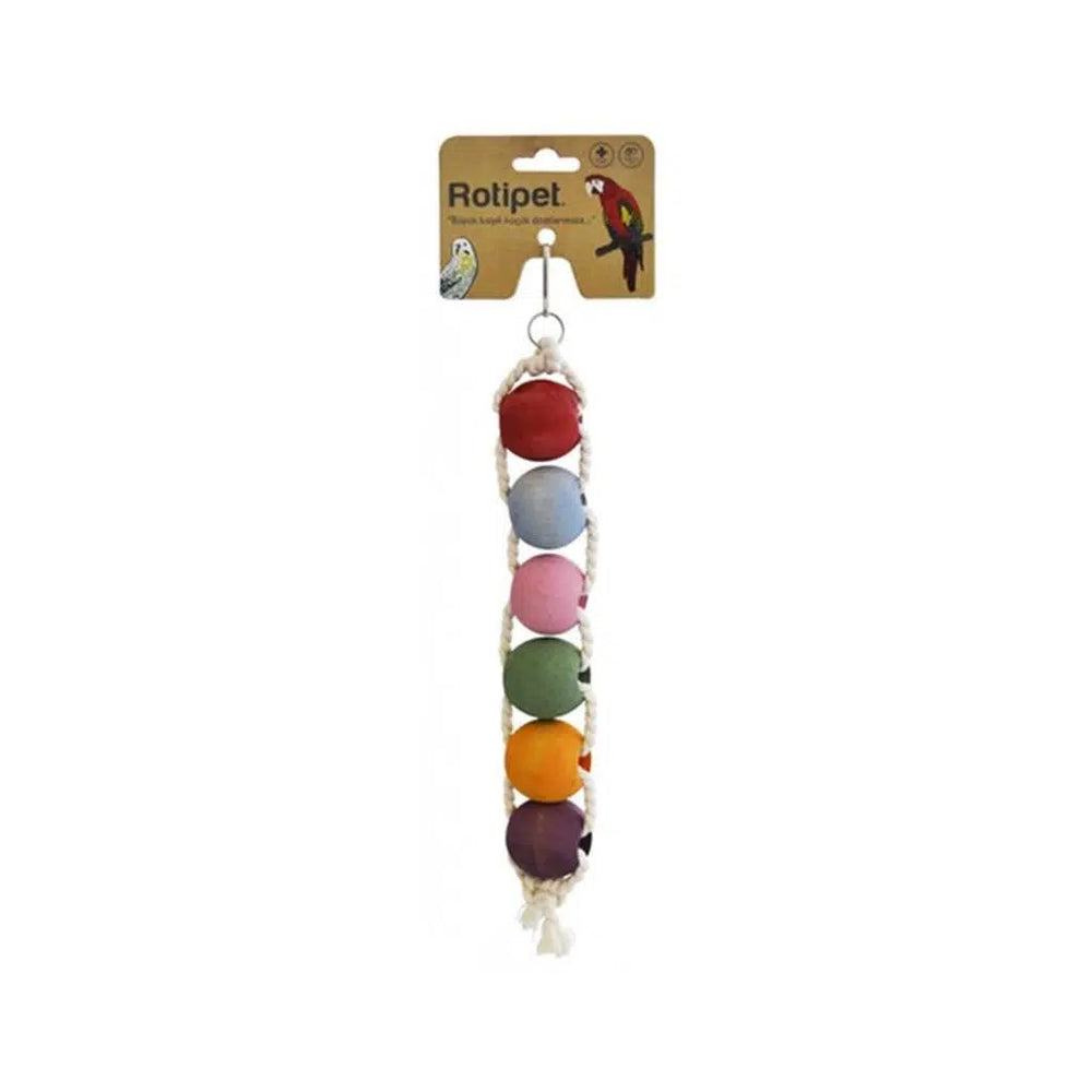 Rotipet 6-Ball Olympic Pendulum Bird Toy