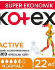 Kotex Sanitary Pads for Active Women - Rapid Absorption, Flexfit Design, 22 Count Kotex Sanitary Pads - Comfort & Protection sanitary pads, menstrual hygiene products, feminine hygiene, period protection, active lifestyle hygiene, women's health, hygiene products, comfort during menstruation, reliable menstrual protection, discreet hygiene, Flexfit technology, rapid absorption, breathable sanitary pads