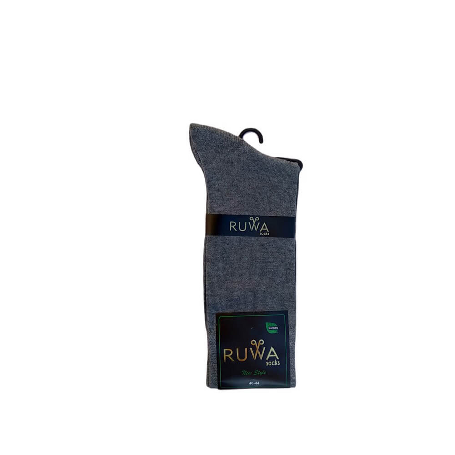 Ruwa Men's Bamboo Crew Socks in Dark Grey