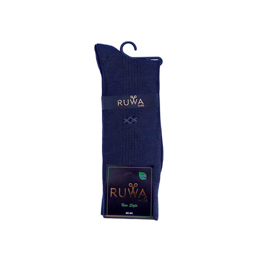 Ruwa 150 Men's Crew Socks Breathable Cotton Blend Dark Grey