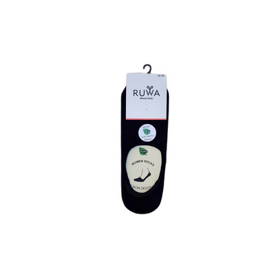 Ruwa 200 Women's No-Show Socks Invisible Comfort Black