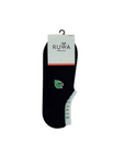 Ruwa 203 Women's Sneaker Socks - Breathable Black Low-Cut