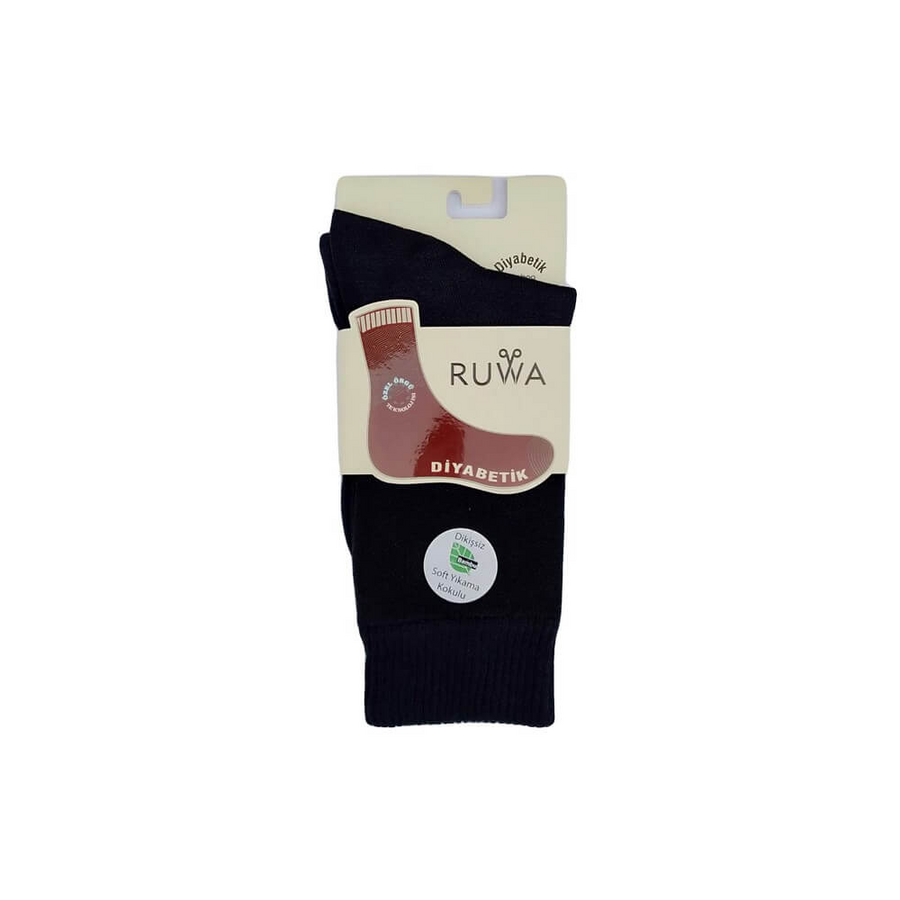 Ruwa 251 Women's Diabetic Socks Seamless Navy Blue