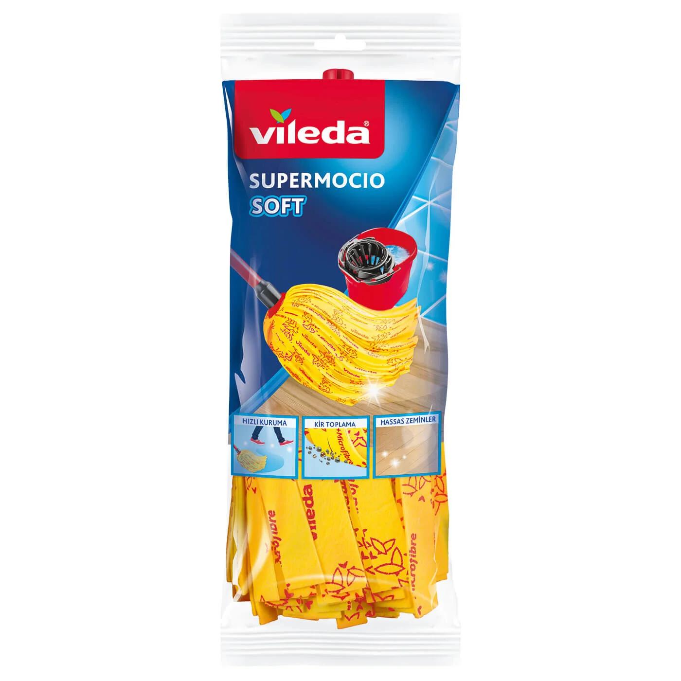 Vileda Soft Mop Refill for Gentle Floor Cleaning 1 Pack