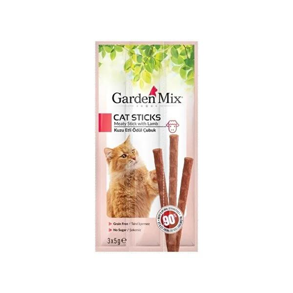 Gardenmix Lamb Cat Treats Sticks - High Protein, Healthy Snacks for Cats - 3x5g Gardenmix Lamb Cat Treats - High Protein Snacks cat treats, lamb cat treats, high protein cat snacks, supplementary cat food, healthy cat treats, cat snacks, natural cat treats, protein-rich cat treats, low crude fiber cat treats, lamb meat cat treats