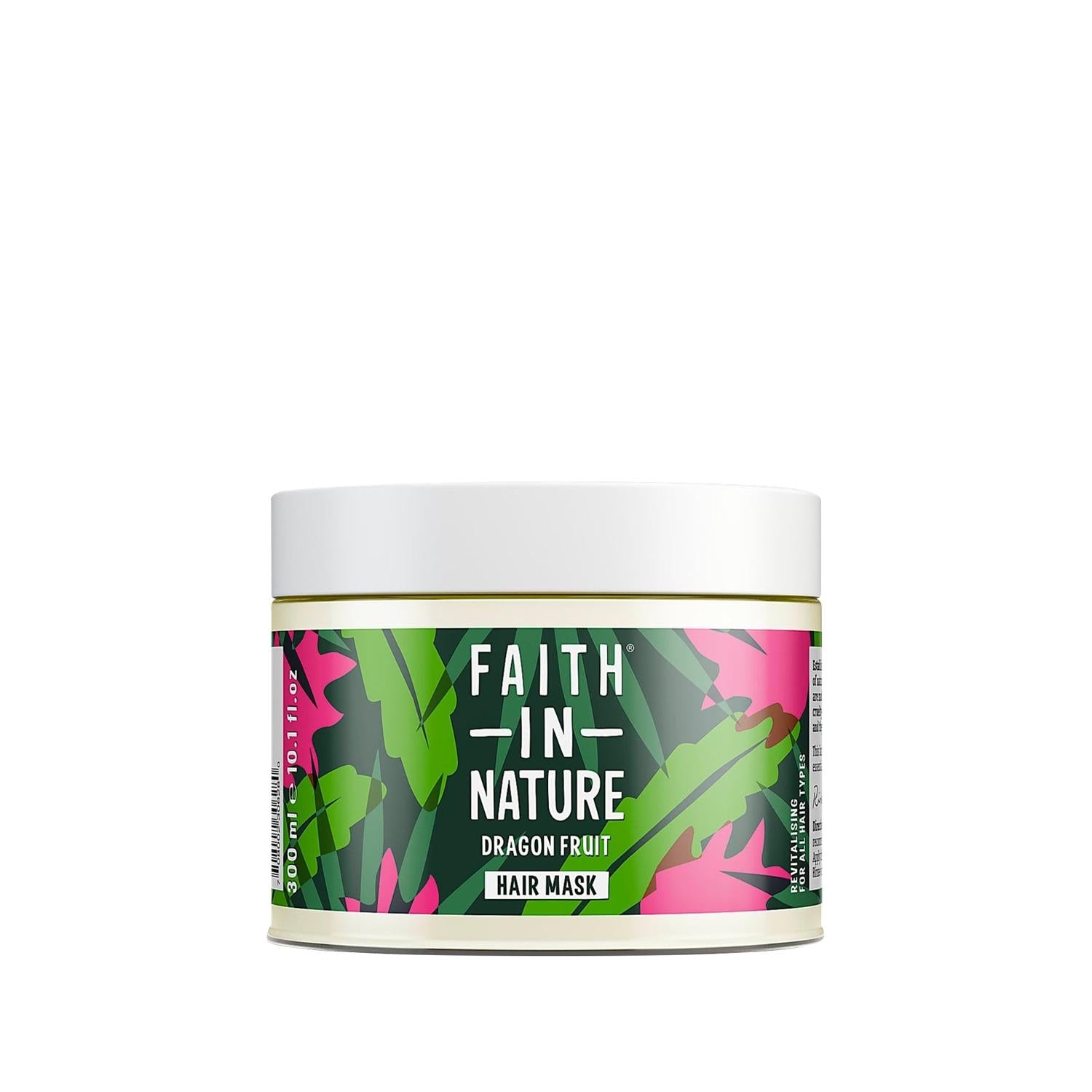 Faith In Nature Dragon Fruit Revitalizing Hair Care Mask for All Hair Types, 300ml - Nourishing, Natural Ingredients Faith In Nature Dragon Fruit Hair Mask - Nourishing & Natural Hair care mask, Dragon fruit hair treatment, Natural hair care products, Nourishing hair mask, Faith In Nature products, Hair nourishment, Natural ingredients, Revitalizing hair mask, Hair care for all types, Antioxidant hair care