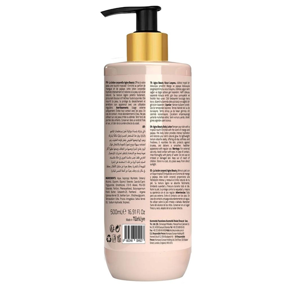 Agiva Mango & Papaya Body Lotion for Soft Skin 500ml