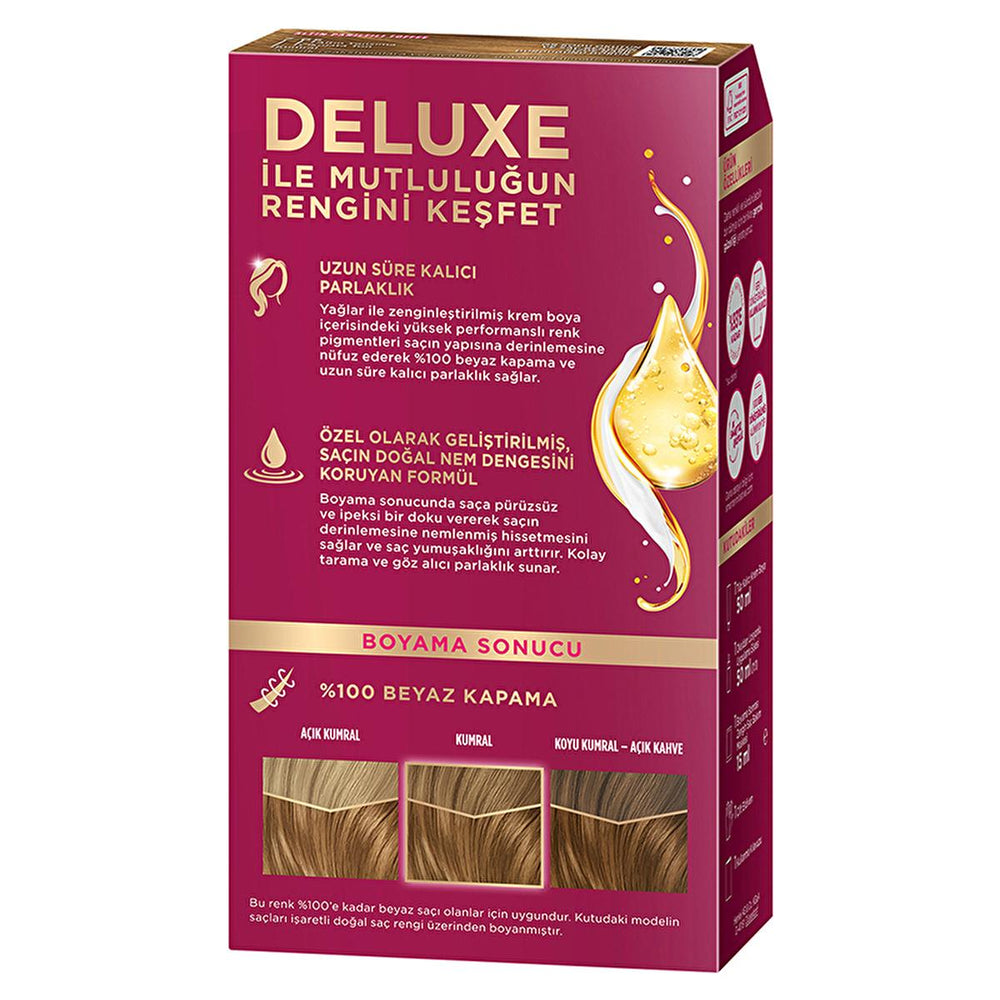 Palette Deluxe Golden Toffee Hair Dye 7-65 - Long-Lasting Nourishing Hair Color - view 3