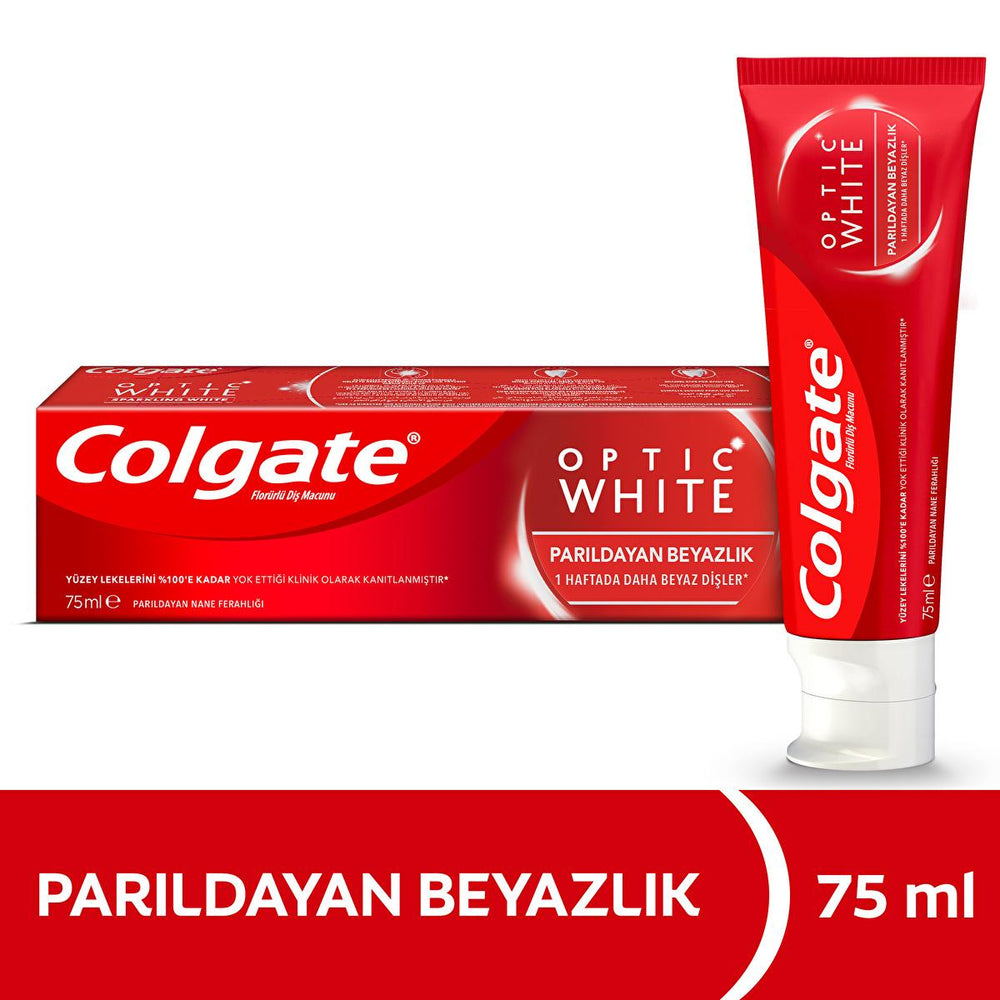 Colgate Optic White Whitening Toothpaste - Clinically Proven for Brighter Smile, 2.54 fl oz - view 2