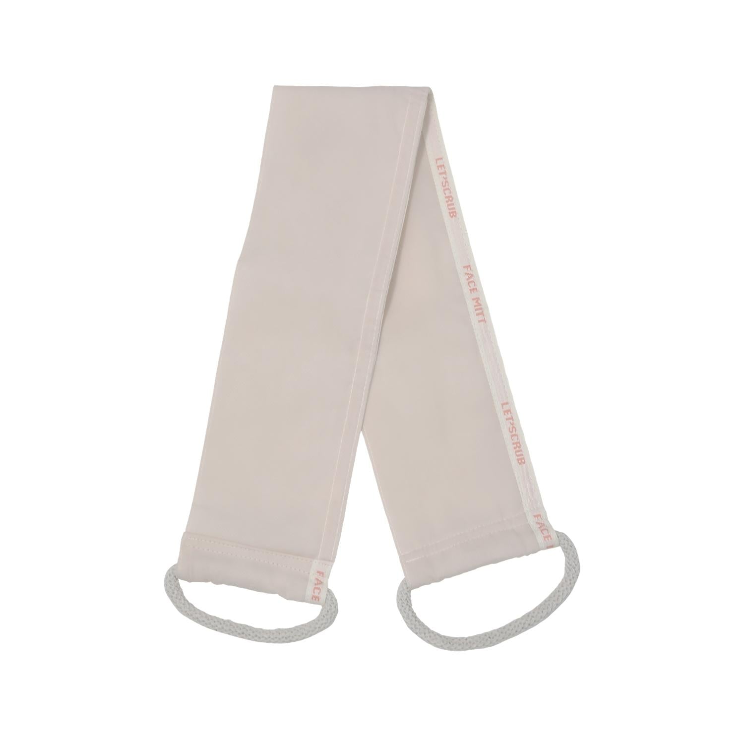 Let'scrub Beige Back Scrubbing Bath Mitt for Smooth Skin 1 Piece