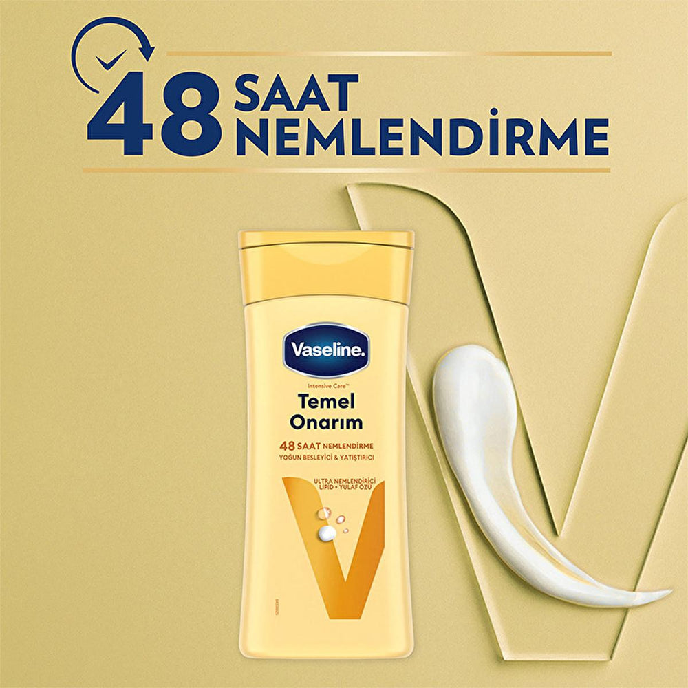 Vaseline Moisturizing Body Lotion for Dry Skin - 48 Hour Hydration, Non-Greasy, Dermatologically Tested - Face Cream