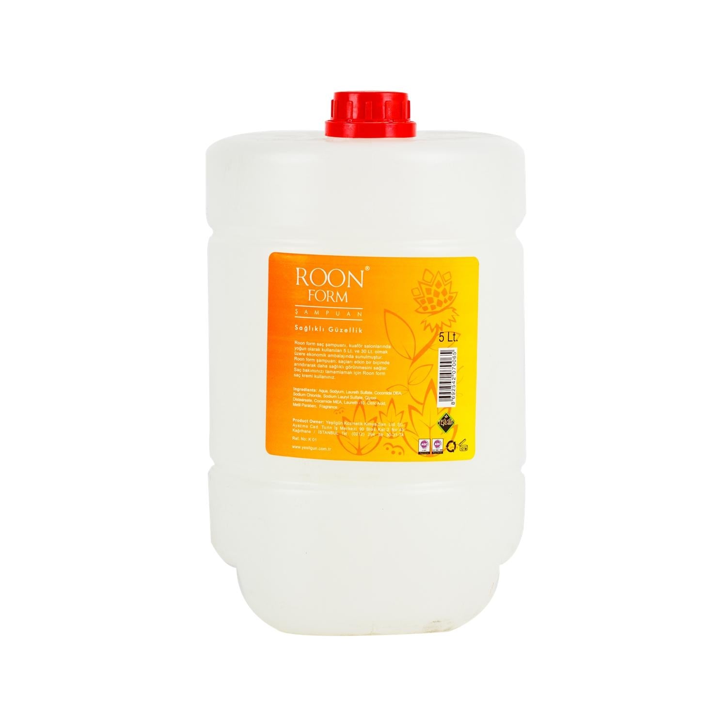Roon Form 5000 ml Bulk Shampoo - Large Capacity Hair Care for Individuals and Businesses Roon Form 5000 ml Bulk Shampoo - Large Capacity Roon Form Şampuan, 5000 ml shampoo, Bulk shampoo, Wholesale hair care, Affordable shampoo, Hair care products, Bulk hair care, Large capacity shampoo, Economical shampoo, Convenient hair care