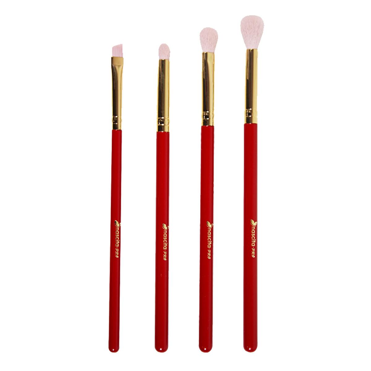 Nascita Makeup Brush Set - 4 Piece Eye Makeup Brushes for Eyeshadow & Eyeliner Application Nascita 4-Piece Eye Makeup Brush Set makeup brushes, eye makeup, eyeshadow brushes, eyeliner brushes, professional makeup tools, beauty essentials, makeup accessories, cosmetic brushes, Nascita, Love Series
